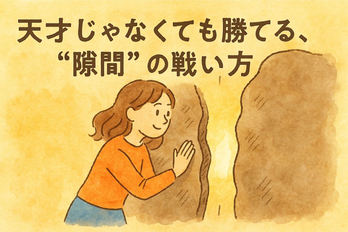天才じゃなくても勝てる隙間の戦い方