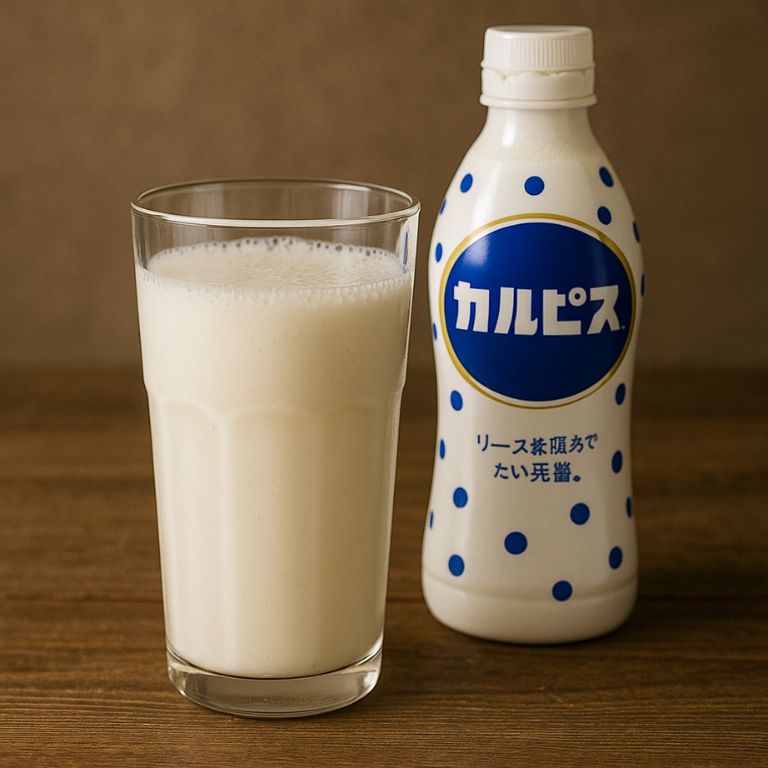 牛乳とカルピスのヨーグルト風ドリンク