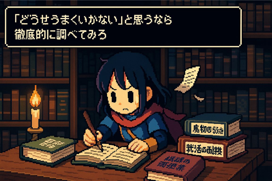 「どうせうまくいかない」と思うなら徹底的に調べてみろ