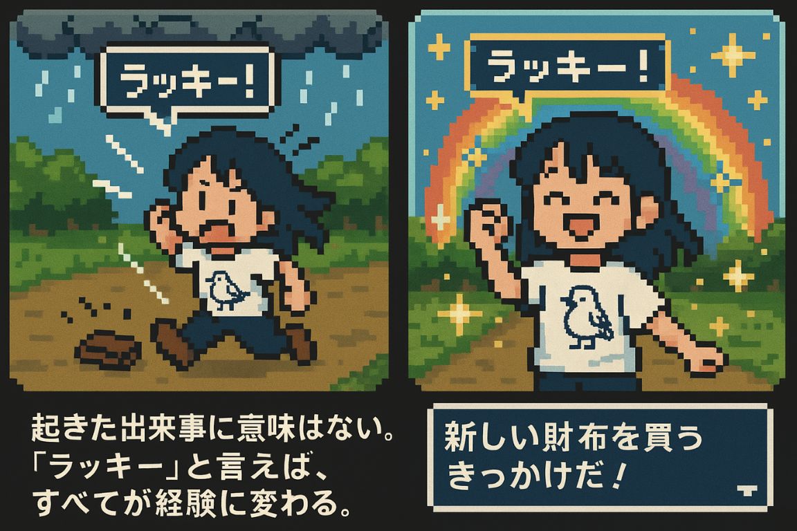 「ラッキー！」を口癖にして意味を後付け