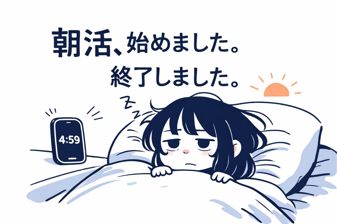 朝活は本当に人生を変えるのか？｜5時起きに敗北した私の記録
