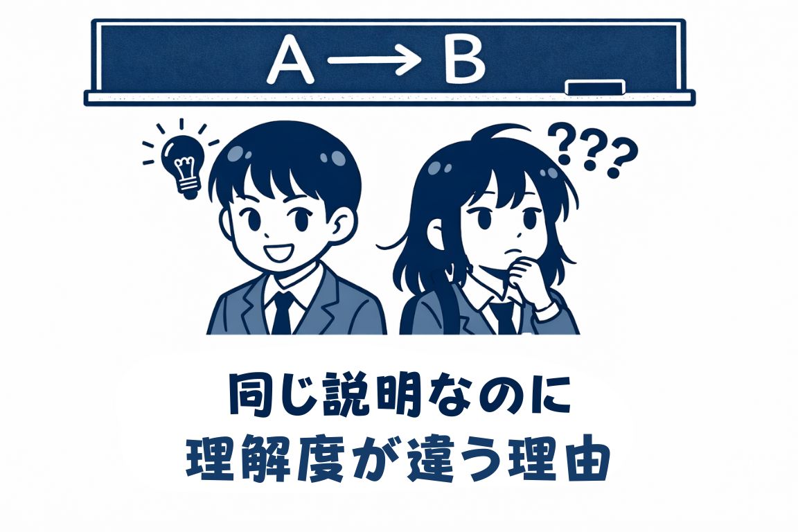 同じ説明を聞いたのに、なんで理解度が違う？｜人によって「わかる速度」が違う理由